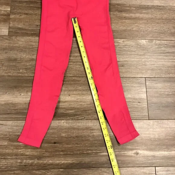 NUX Leggings Small Moderate Compression Pink High Waist NWT Ankle Crop - Picture 7 of 10